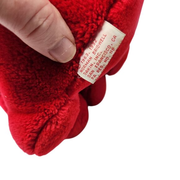 Vtg 1990s Dakin Clifford Holiday Plush 10 Inch Christmas Dog Vintage Collectible - Picture 6 of 6